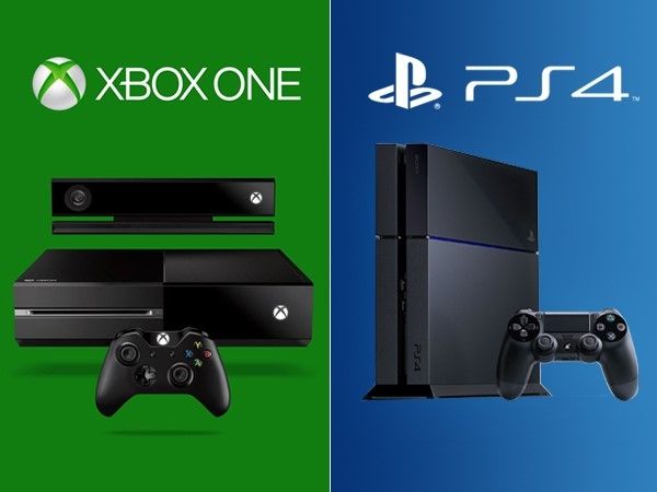 xbox one ps4 side by side