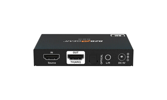 BZBGEAR 8K60 HDMI 2.1 Audio De-embedder to S/PDIF and L/R Converter