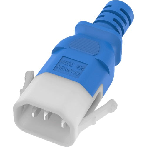 World Cord  P-LOCK C14 to C15 15A 250V 14/3 SJT Power Cord - Blue