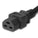 World Cord High Temp IEC320 C14 to IEC320 C21 20A 250V 14/3 SJT Power Cord - Black