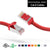 Cat8 S/FTP Ethernet Network Cable, 28AWG - Red