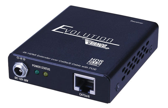 Evolution Ultra Slim HDMI Extender 4K/60Hz HDR PoE 130ft/40m, HDCP2.2 1080p 165ft/50m Bi-directional IR