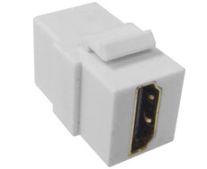 HDMI Coupler Keystone Jack, White, 4K x 2K at 60Hz