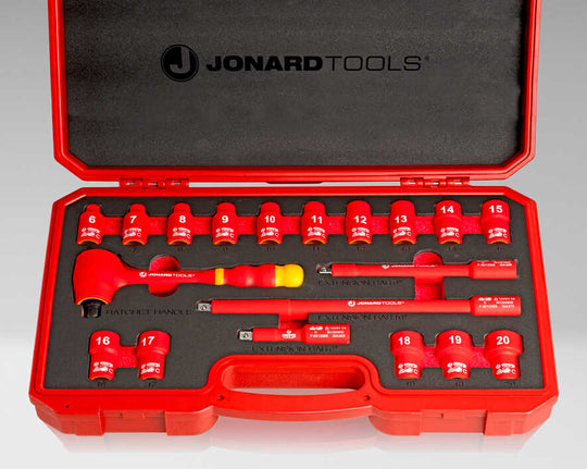 Jonard Tools Insulated 19 Piece Metric Socket Set