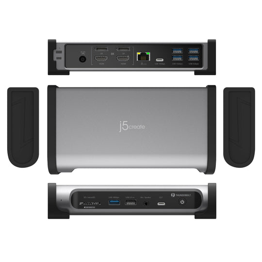 j5create Thunderbolt™ 4  Quad display Docking Station, JTD568