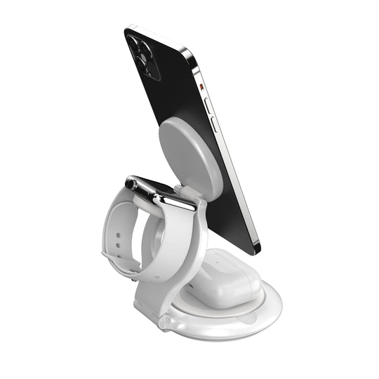 j5create Qi2 3-in-1 Magnetic Foldable Wireless Charging Station, JUPW3415