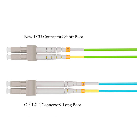 OM5 LC/LC UPC LSZH/OFNR Dual-Rated Multimode Fiber Optic Patch Cable