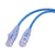 Vanco Super Slim Cat6 (UTP) 550 MHz Network Patch Cable, 28AWG, 10 Pack - Blue