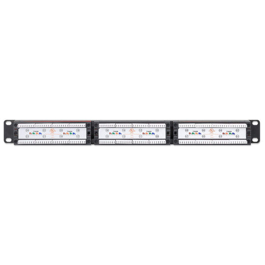 Intellinet Port Identifier Cat6 24-Port Patch Panel with LEDs, 1U