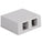 ICC Surface Mount Box with 2 Ports in 25 Pack
