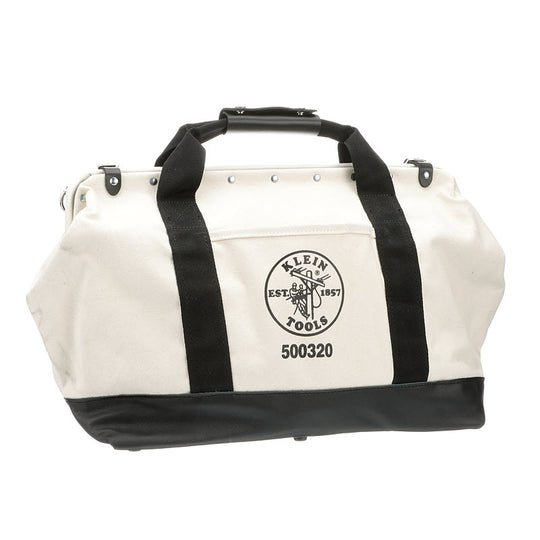 Klein Tools 500320 20 Inch Canvas Tool Bag with Leather Bottom