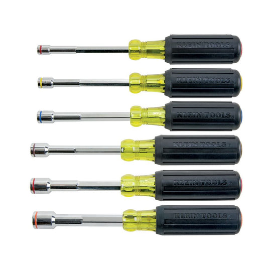 Klein Tools 635-6 Heavy-Duty Nut Driver Set - 6 Pieces