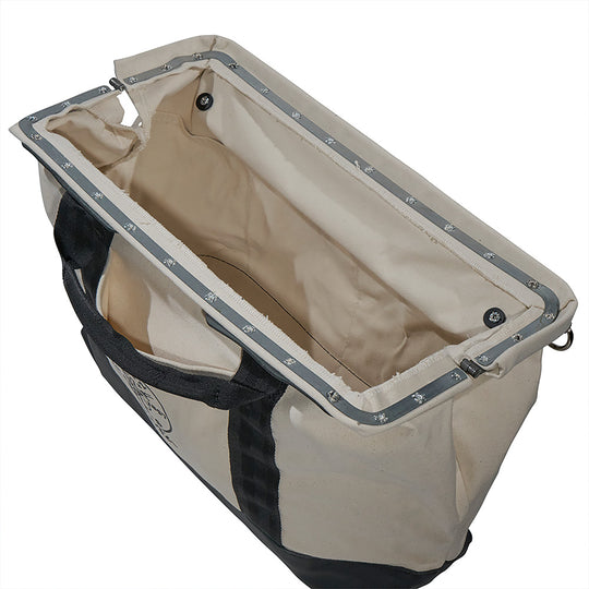 Klein Tools 500320 20 Inch Canvas Tool Bag with Leather Bottom