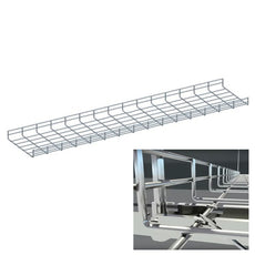 Quest Wire Mesh Cable Tray, Zinc (4-10ft)