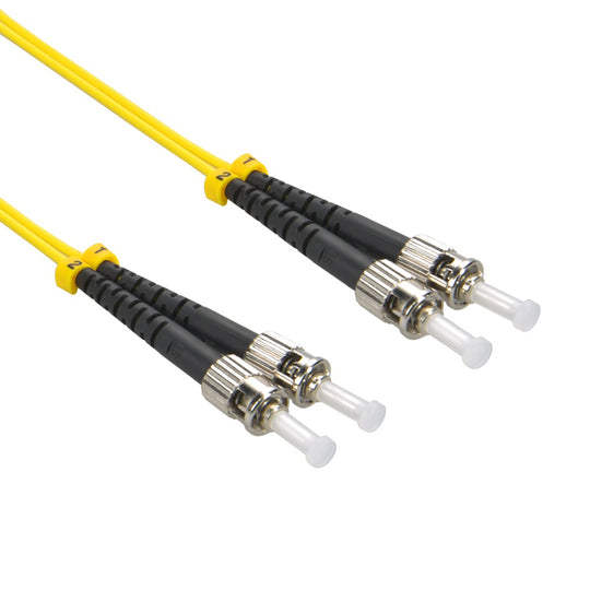 ST-ST Singlemode Duplex 9/125 Fiber Optic Cable Firefold - ST-ST-SM-5M