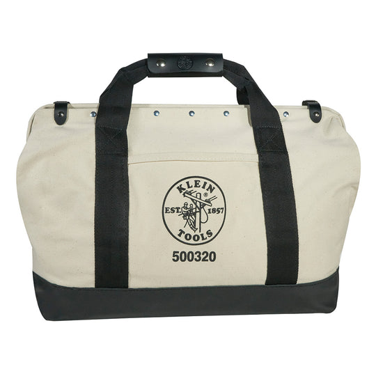 Klein Tools 500320 20 Inch Canvas Tool Bag with Leather Bottom