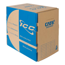 ICC 600MHz CAT6e Bulk Cable with 23 AWG UTP Solid Wires, CMR Jacket, 1000ft Box - Spline