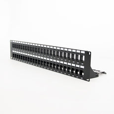 Vertical Cable Blank Patch Panel with Cable Manager - 48 Port